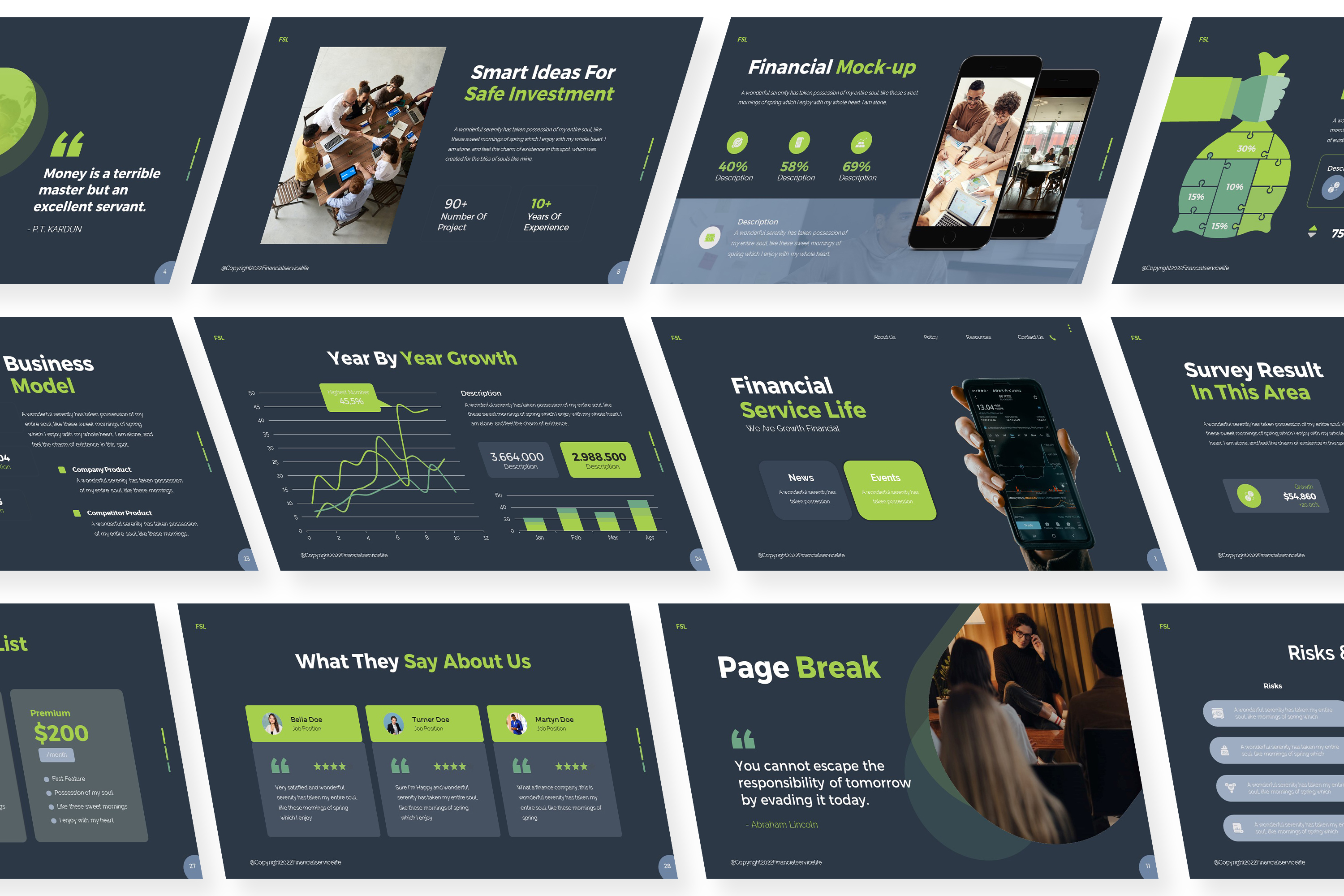 Financial Powerpoint Template, Presentation Templates | GraphicRiver